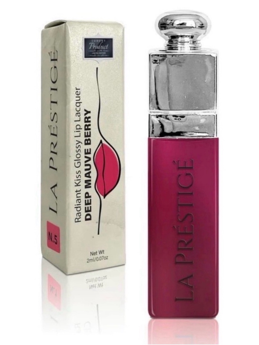PREDIRE LA PRESTIGE Deep Radiant Kiss Glossy Lip Lacquer - Deep Mauve Berry